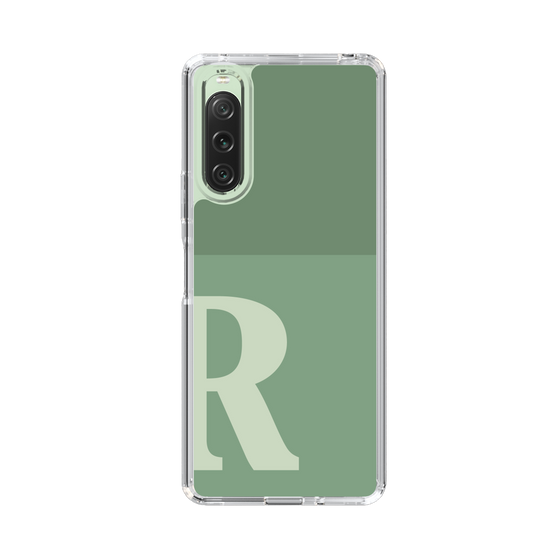 Slim Protection Case［ Original - initial two tone - R green ］