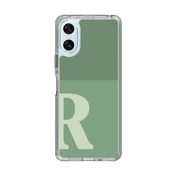Slim Protection Case［ Original - initial two tone - R green ］