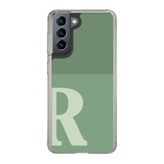 Slim Protection Case［ Original - initial two tone - R green ］
