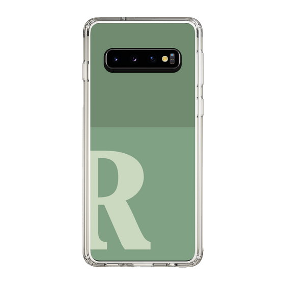 Slim Protection Case［ Original - initial two tone - R green ］