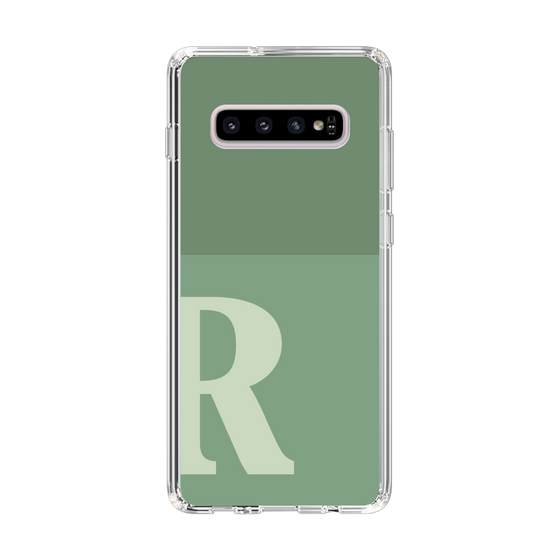 Slim Protection Case［ Original - initial two tone - R green ］