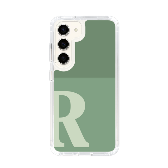 Slim Protection Case［ Original - initial two tone - R green ］