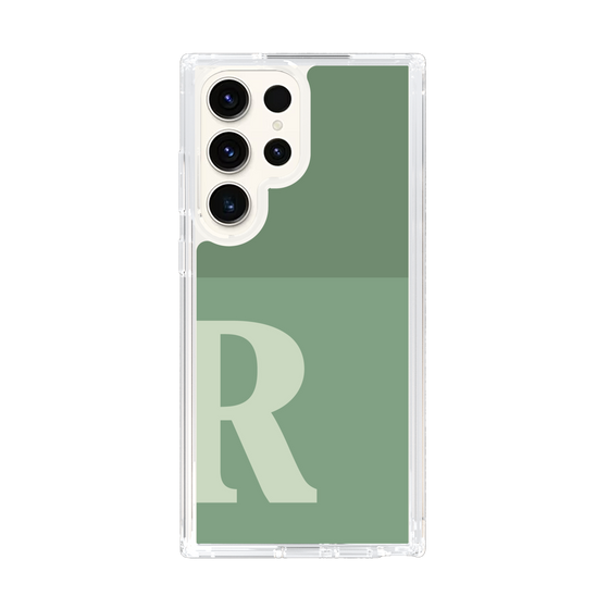 Slim Protection Case［ Original - initial two tone - R green ］