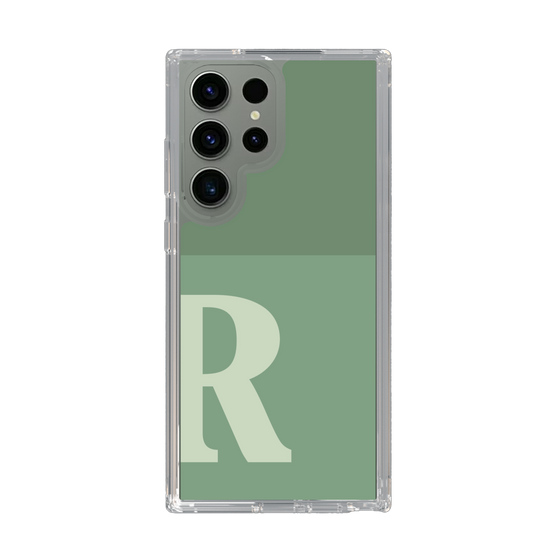Slim Protection Case［ Original - initial two tone - R green ］