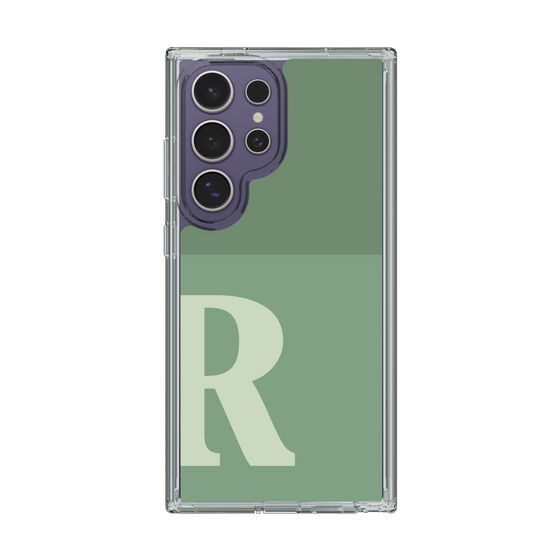 Slim Protection Case［ Original - initial two tone - R green ］