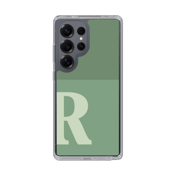 Slim Protection Case［ Original - initial two tone - R green ］
