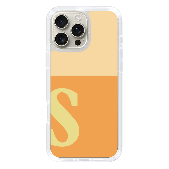 Slim Protection Case［ オリジナル - initial two tone - S orange ］