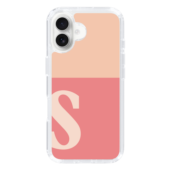 Slim Protection Case［ オリジナル - initial two tone - S pink ］