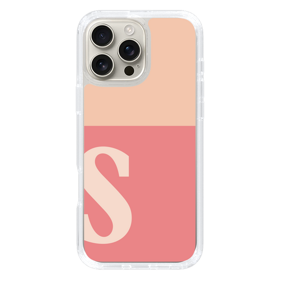Slim Protection Case［ オリジナル - initial two tone - S pink ］