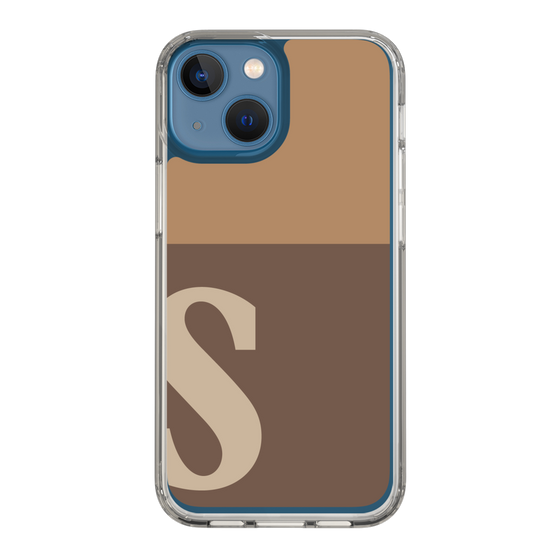 Slim Protection Case［ Original - initial two tone - S brown ］