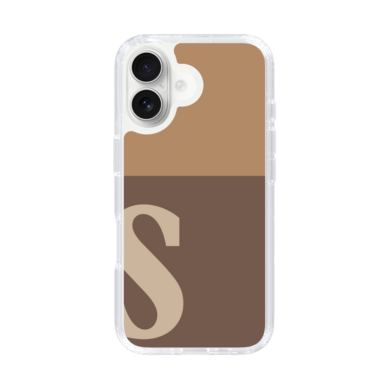 Slim Protection Case［ オリジナル - initial two tone - S brown ］