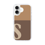 Slim Protection Case［ オリジナル - initial two tone - S brown ］