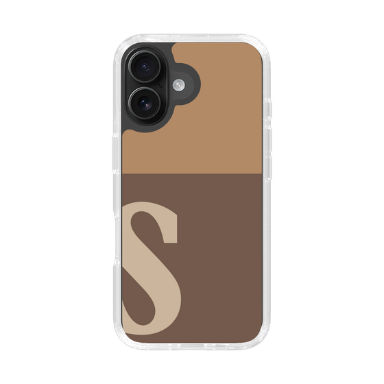 Slim Protection Case［ オリジナル - initial two tone - S brown ］