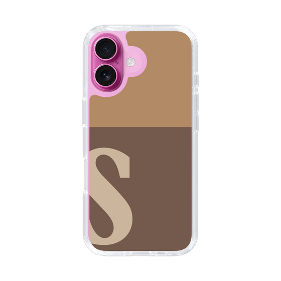 Slim Protection Case［ オリジナル - initial two tone - S brown ］