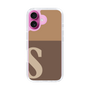 Slim Protection Case［ オリジナル - initial two tone - S brown ］