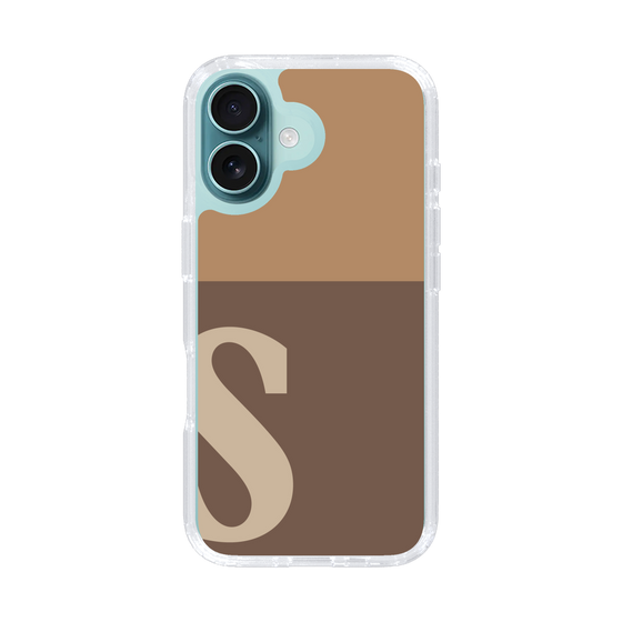 Slim Protection Case［ オリジナル - initial two tone - S brown ］