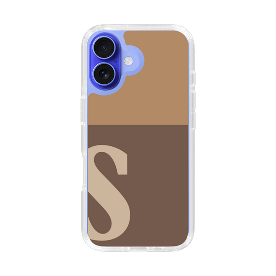 Slim Protection Case［ オリジナル - initial two tone - S brown ］