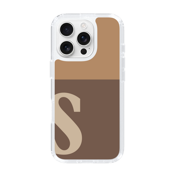 Slim Protection Case［ オリジナル - initial two tone - S brown ］