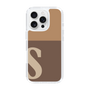 Slim Protection Case［ オリジナル - initial two tone - S brown ］
