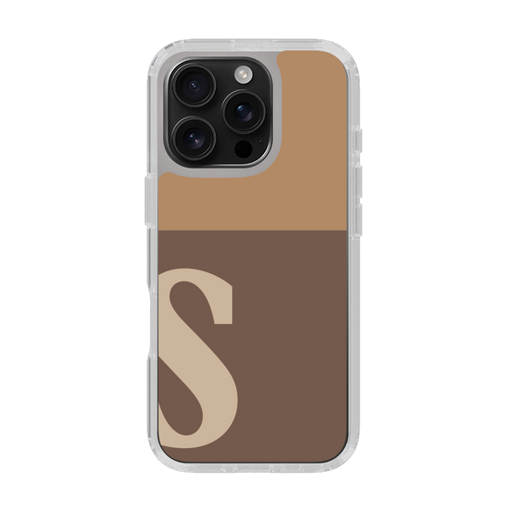 Slim Protection Case［ オリジナル - initial two tone - S brown ］