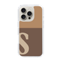 Slim Protection Case［ オリジナル - initial two tone - S brown ］