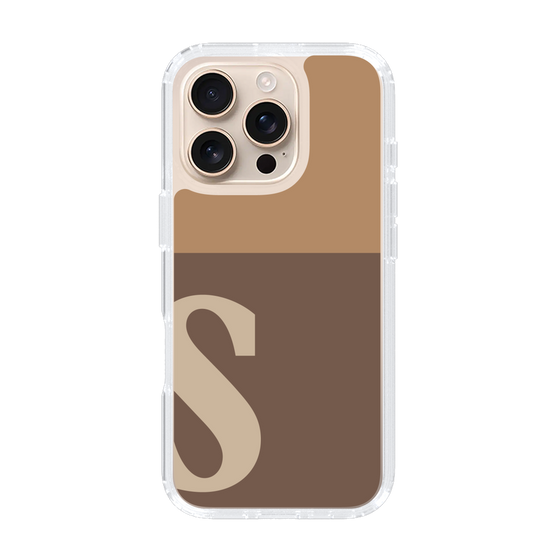 Slim Protection Case［ オリジナル - initial two tone - S brown ］