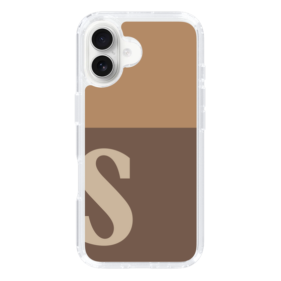 Slim Protection Case［ オリジナル - initial two tone - S brown ］