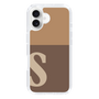 Slim Protection Case［ オリジナル - initial two tone - S brown ］