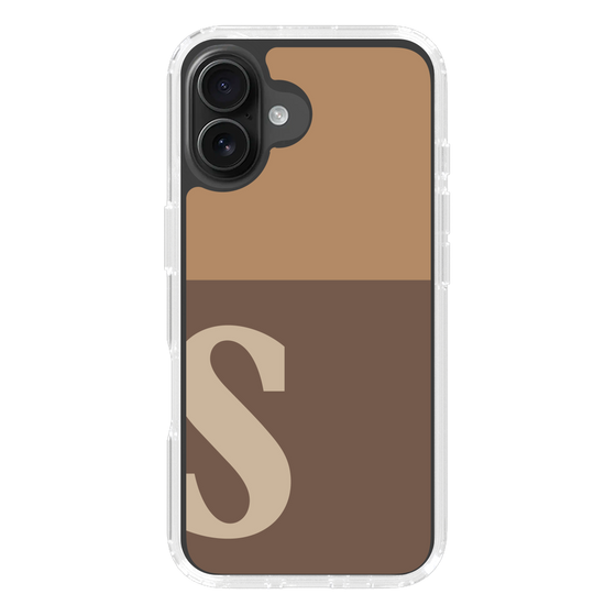Slim Protection Case［ オリジナル - initial two tone - S brown ］