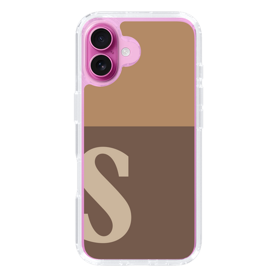 Slim Protection Case［ オリジナル - initial two tone - S brown ］