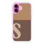 Slim Protection Case［ オリジナル - initial two tone - S brown ］