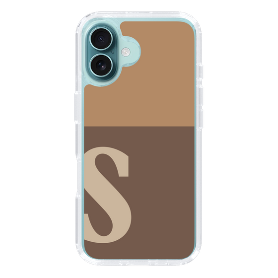 Slim Protection Case［ オリジナル - initial two tone - S brown ］