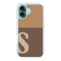 Slim Protection Case［ オリジナル - initial two tone - S brown ］