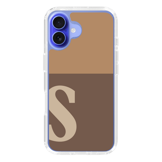 Slim Protection Case［ オリジナル - initial two tone - S brown ］