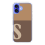 Slim Protection Case［ オリジナル - initial two tone - S brown ］