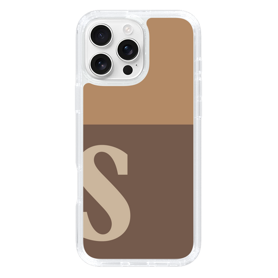 Slim Protection Case［ オリジナル - initial two tone - S brown ］