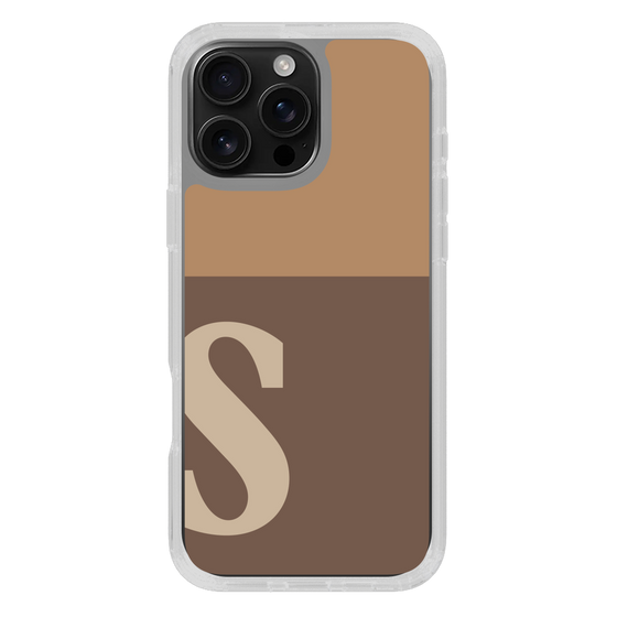 Slim Protection Case［ オリジナル - initial two tone - S brown ］