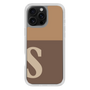 Slim Protection Case［ オリジナル - initial two tone - S brown ］