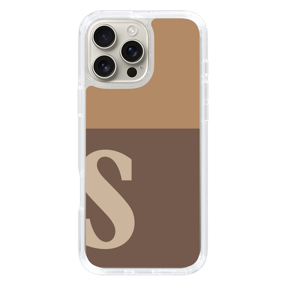 Slim Protection Case［ オリジナル - initial two tone - S brown ］