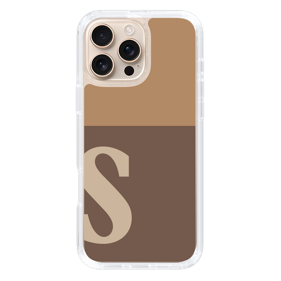 Slim Protection Case［ オリジナル - initial two tone - S brown ］