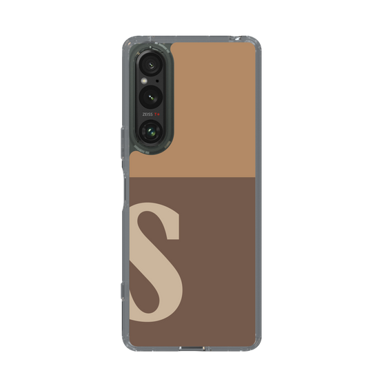 Slim Protection Case［ Original - initial two tone - S brown ］