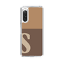 Slim Protection Case［ Original - initial two tone - S brown ］