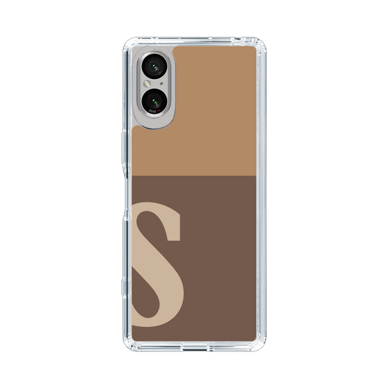 Slim Protection Case［ Original - initial two tone - S brown ］