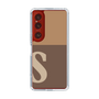 Slim Protection Case［ Original - initial two tone - S brown ］