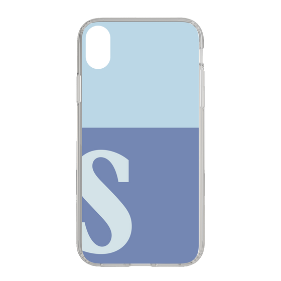 Slim Protection Case［ Original - initial two tone - S blue ］