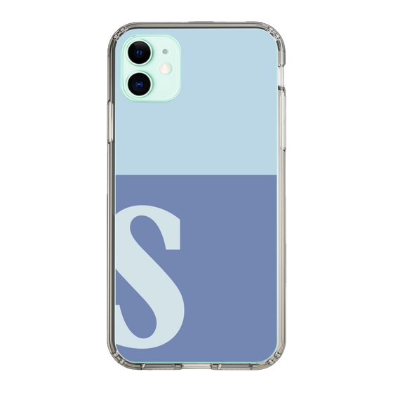 Slim Protection Case［ Original - initial two tone - S blue ］
