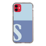 Slim Protection Case［ Original - initial two tone - S blue ］