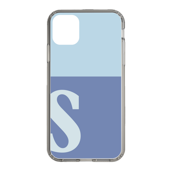 Slim Protection Case［ Original - initial two tone - S blue ］