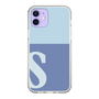 Slim Protection Case［ Original - initial two tone - S blue ］