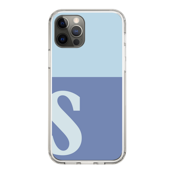 Slim Protection Case［ Original - initial two tone - S blue ］